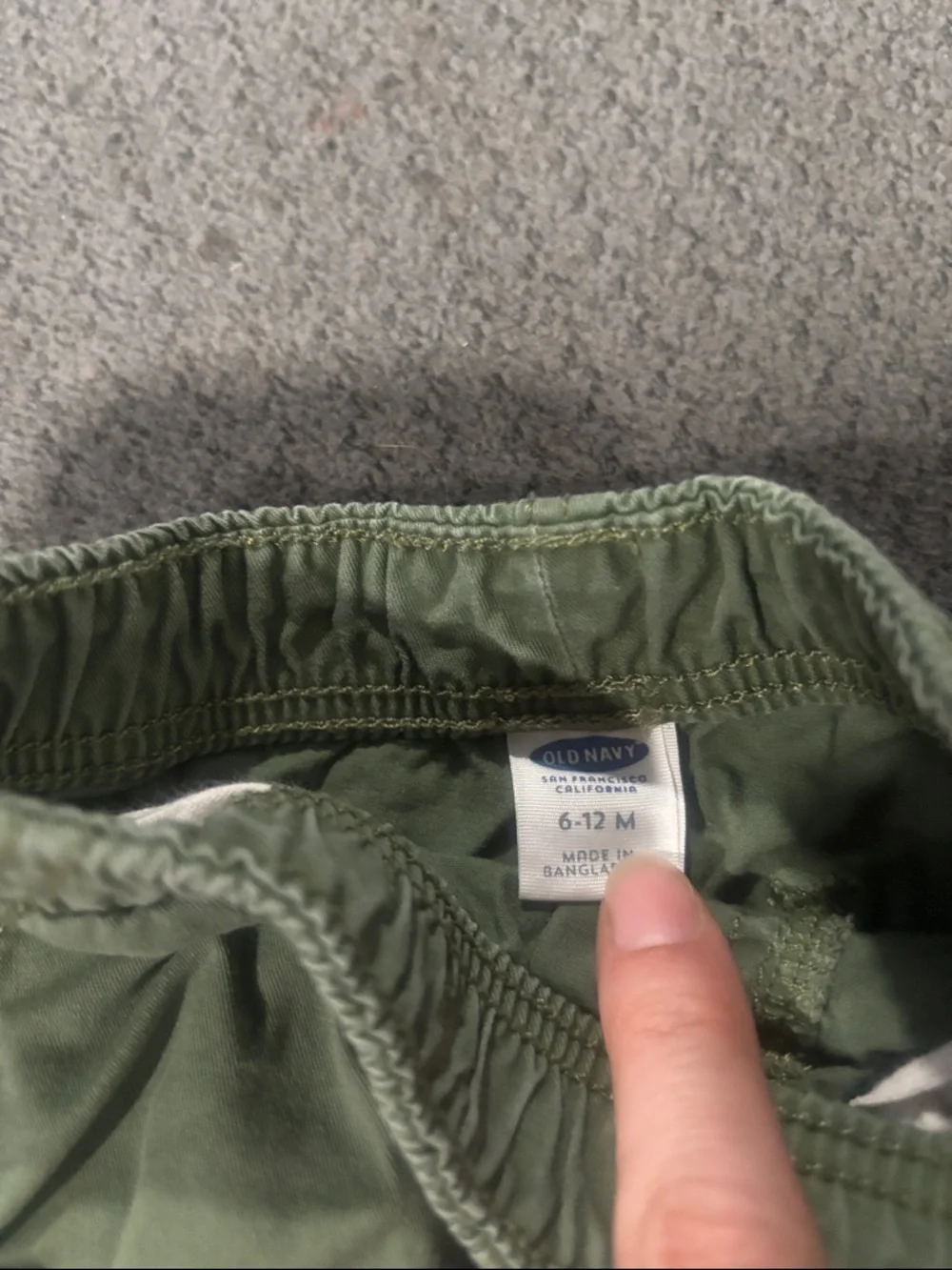 🟢10/$10 - Kids Olive Green Drawstring Shorts